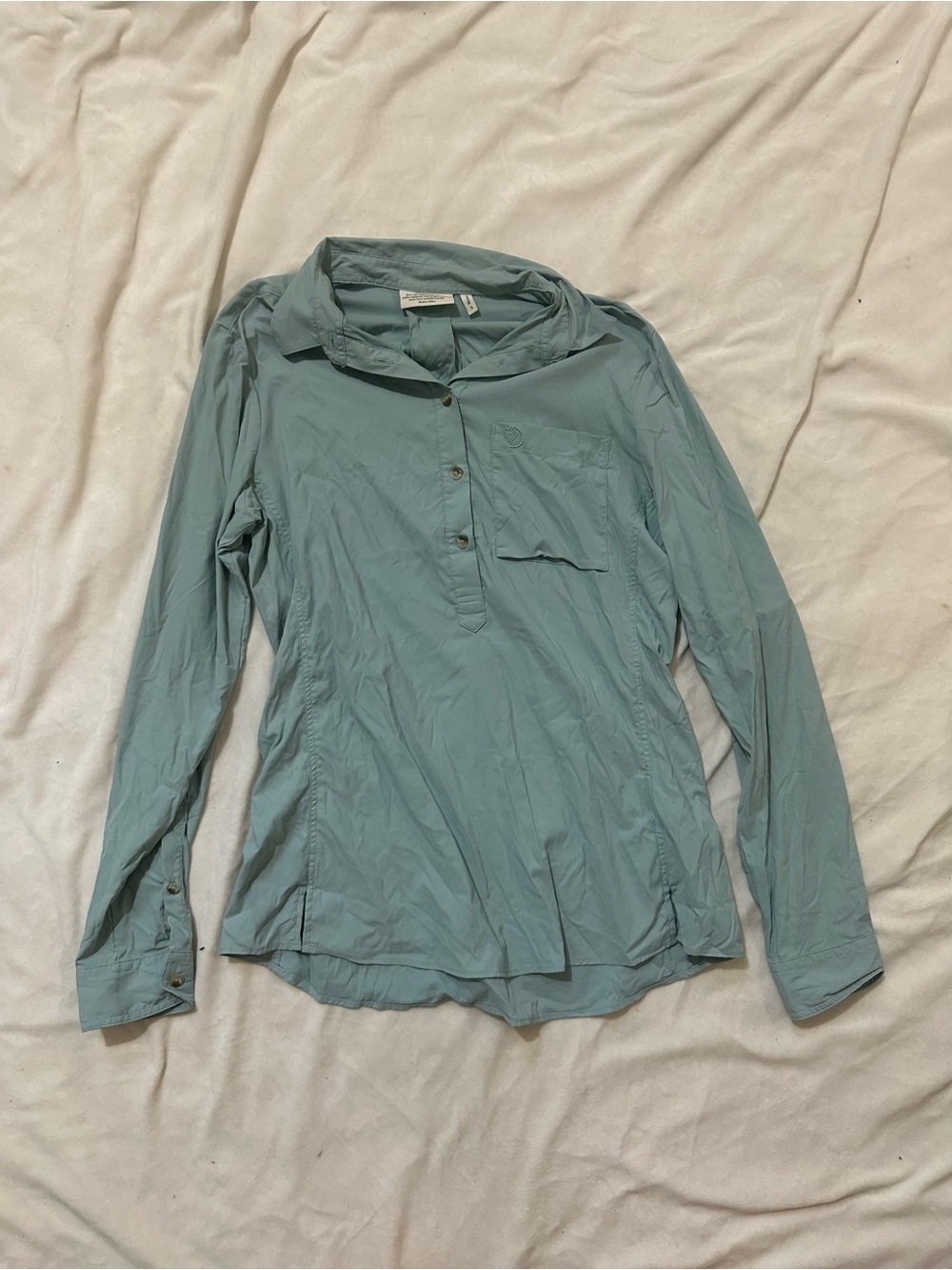 Teal Long-Sleeve Women's Shirt Fjallraven